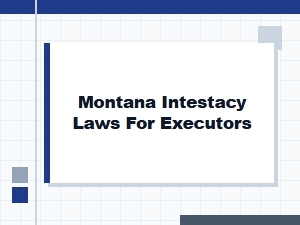 Montana Intestacy Laws for Executors